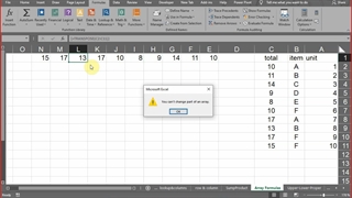 Excel Array Formulas
